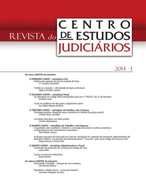 cover image of Revista do CEJ n.º 1--2014